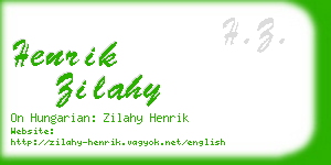 henrik zilahy business card